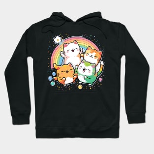 Rainbow Love Cat - Funny Cat Hoodie